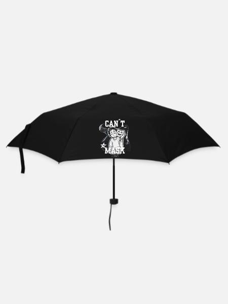 Can't Mask Today – Social Energy Not Found - Umbrella (small) - black