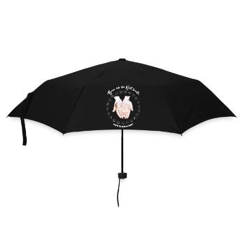 For the first great love: Mom - Umbrella (small) - black - Front