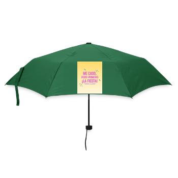 Funny Party and Friendship Quote - Umbrella (small) - bottlegreen - Front