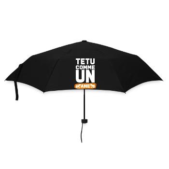 TEXT WIE EIN ESEL - Regenschirm (klein) - Schwarz - Vorne