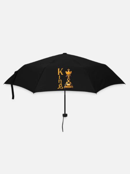 Roi des échecs Élégance - Parapluie standard - noir