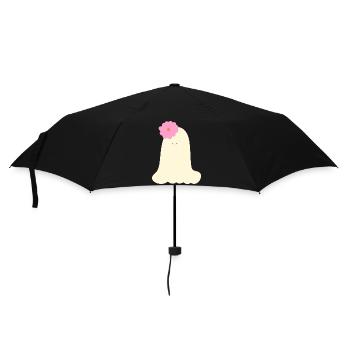 Fantôme d’Halloween ludique - Parapluie standard - noir - Devant