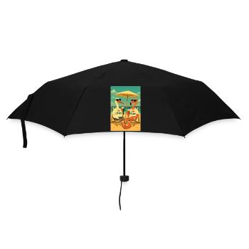 Birds in summer climates - Umbrella (small) - black - Front