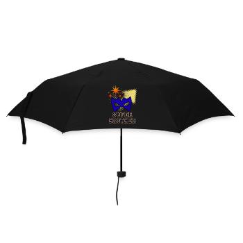Super-Bruder - Regenschirm (klein) - Schwarz - Vorne