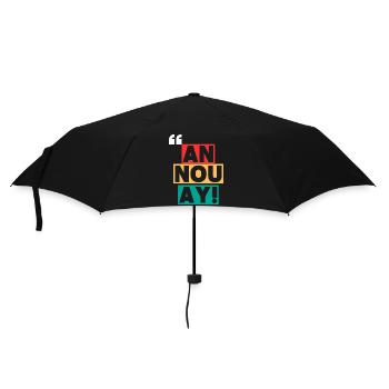 T-shirt créole « Pa ni pwoblèm » - Parapluie standard - noir - Devant