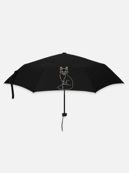 Renard doré - Parapluie standard - noir