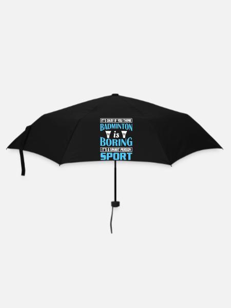 Badminton - Regenschirm (klein) - Schwarz