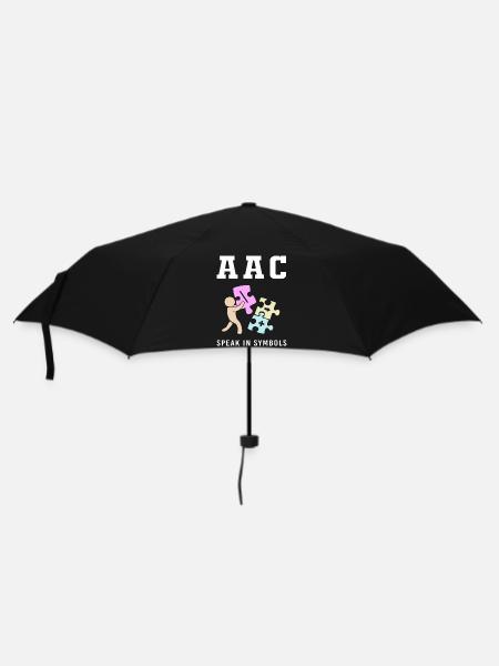 AAC Kommunikation Gebärdensprache SLP - Regenschirm (klein) - Schwarz