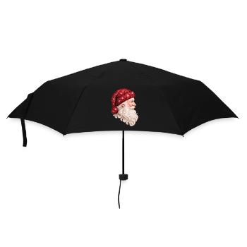 STAR SANTA — Red Glitter MAX - Umbrella (small) - black - Front