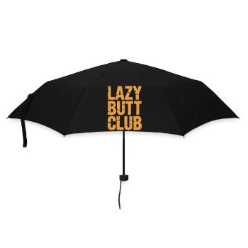 Lazybuttclub Gym Fitness Workout - Umbrella (small) - black - Front