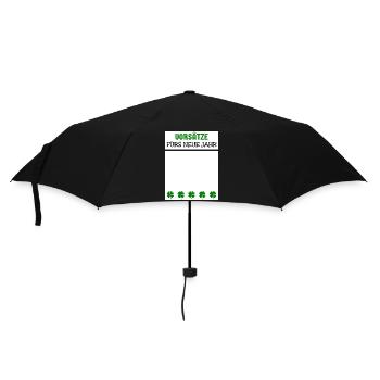New Year's Eve New Year's Eve Shamrock New Year's Resolutions - Umbrella (small) - black - Front