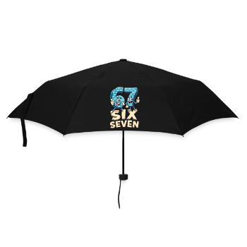 US Flag 67 Memes Six Seven - Umbrella (small) - black - Front