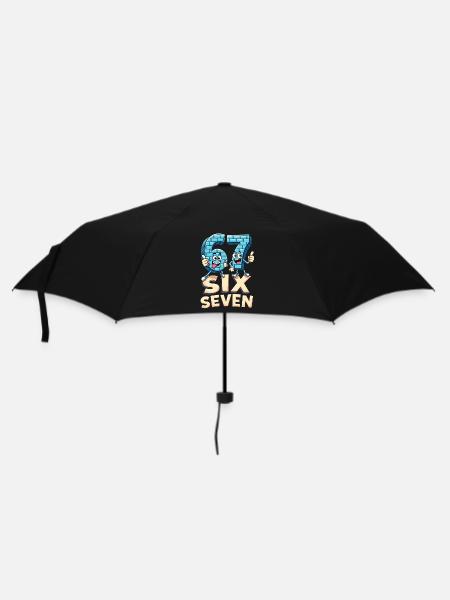 US Flag 67 Memes Six Seven - Regenschirm (klein) - Schwarz