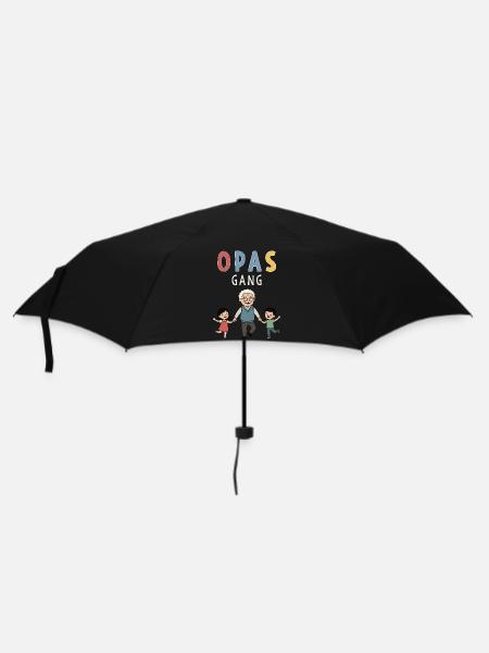 Grandpa's Gang – Best Grandpa with Grandchildren Design - Umbrella (small) - black