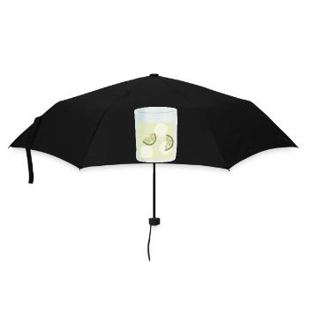 Moscow Mule in Watercolor Style - Umbrella (small) - black - Front