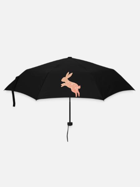 Osterhase Ostern - Regenschirm (klein) - Schwarz
