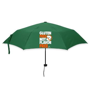 Gluten Free Not Flavor Free - Umbrella (small) - bottlegreen - Front