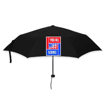 Y'all Need Science Lustig Wissenschaft Nerd Spruch - Regenschirm (klein) - Schwarz - Vorne