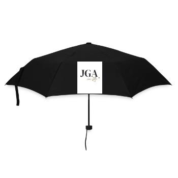 Schwarz_Gold_Minimalistisch_Modern_Junggesellen - Umbrella (small) - black - Front