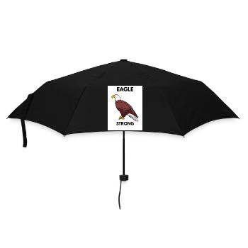 Eagle Strong Grafikthema - Regenschirm (klein) - Schwarz - Vorne