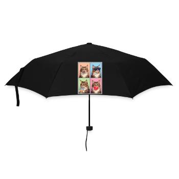 Cats American Bobtail Cat - Umbrella (small) - black - Front