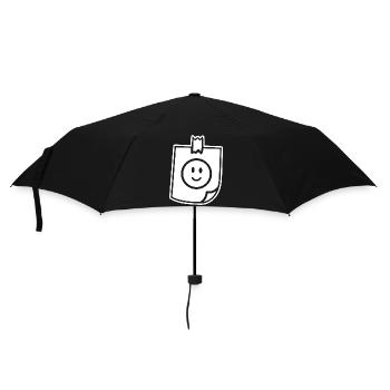 Happy note tape Good mood - Umbrella (small) - black - Front