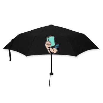 Buch lesen - Regenschirm (klein) - Schwarz - Vorne