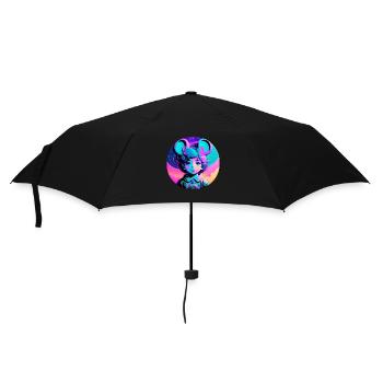 Fille souris - Parapluie standard - noir - Devant