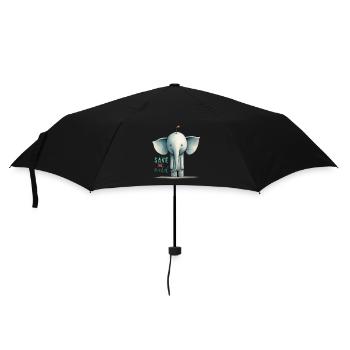 Save the wild !! - Regenschirm (klein) - Schwarz - Vorne