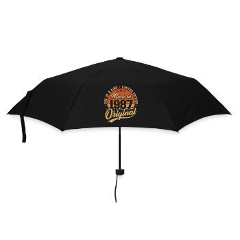 1987 Vintage Born Retro Vintage Geburtstagsgeschenk - Regenschirm (klein) - Schwarz - Vorne