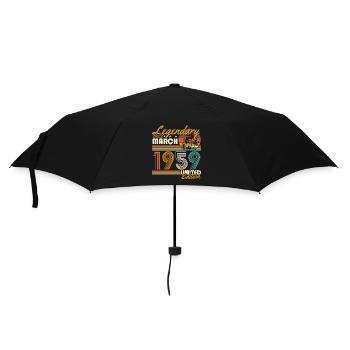 Legendary since March 1959 Vintage Birthday - Umbrella (small) - black - Front