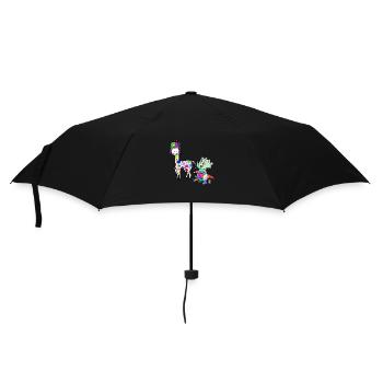 Fantasy Sauvage Giraffe Dino artiste Enfants - Parapluie standard - noir - Devant