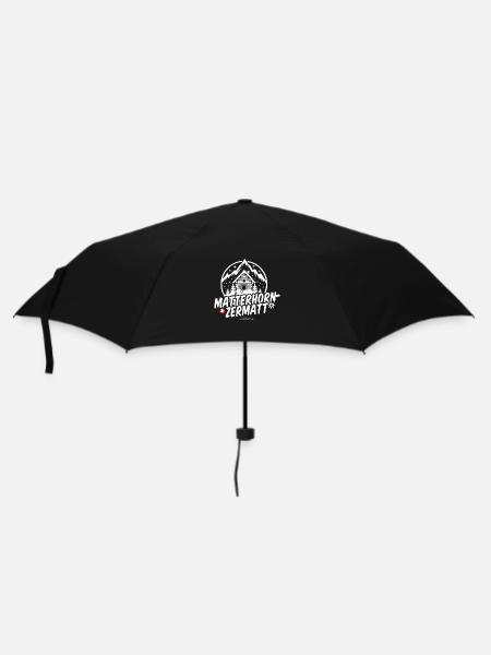 Matterhorn Zermatt Suisse Ski T Shirt Design - Parapluie standard - noir