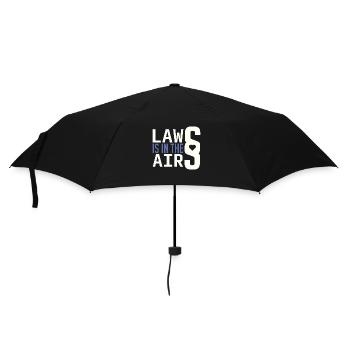 Anwalt Anwältin Juristin Jurist Spruch Wortspiel - Regenschirm (klein) - Schwarz - Vorne