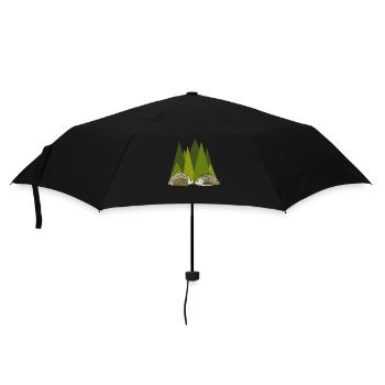 Hedgehogs - Umbrella (small) - black - Front