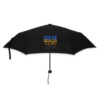 geek spaß geburtstagsgeschenkidee junge spruch - Regenschirm (klein) - Schwarz - Vorne