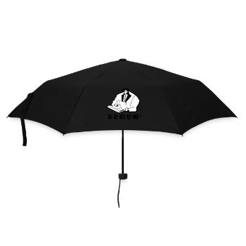Ich bin hier der Boss! - Regenschirm (klein) - Schwarz - Vorne