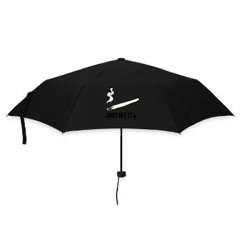 Schlagen Sie es einfach - Regenschirm (klein) - Schwarz - Vorne