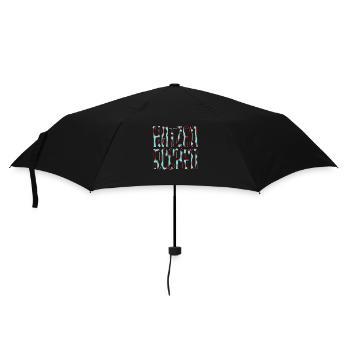 hauskatze säugetier katze weihnachten spruch - Regenschirm (klein) - Schwarz - Vorne