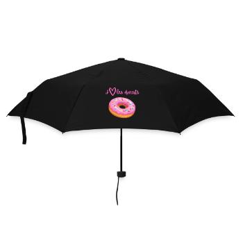 J'aime Les Donuts - Parapluie standard - noir - Devant