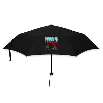 funny statement fun birthday present idea bday - Regenschirm (klein) - Schwarz - Vorne