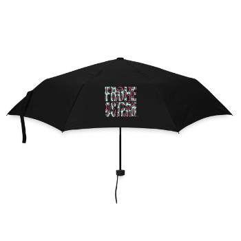 Easter funny bday statement evangelical - Umbrella (small) - black - Front