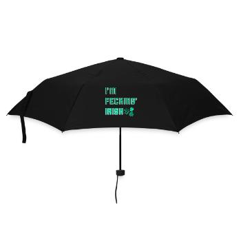Ich bin verdammt irisch - Regenschirm (klein) - Schwarz - Vorne