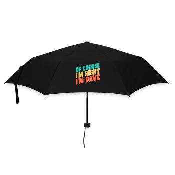I'm Dave - Umbrella (small) - black - Front