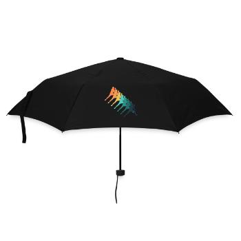 Tennis de table rétro - Parapluie standard - noir - Devant