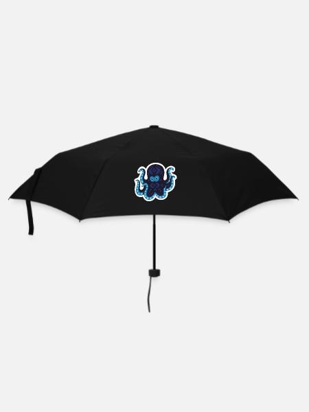 Meerestiere - Regenschirm (klein) - Schwarz