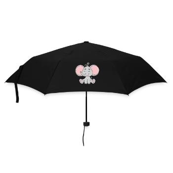 Éléphant - Parapluie standard - noir - Devant