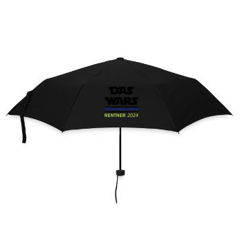 das wars rentner 2024 - Regenschirm (klein) - Schwarz - Vorne