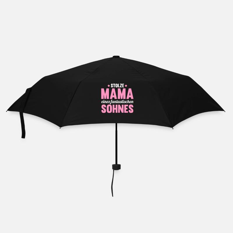 Mutter Muttertag Sohn Mama - Regenschirm (klein) - Schwarz