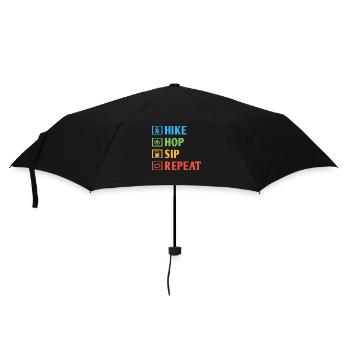 Hiking Mountaineering Trekking Nature Outdoor Alco - Umbrella (small) - black - Front